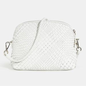 Excellent condition Fellini Woven Pouchette crossbody bag by Dragon Diffusion.
